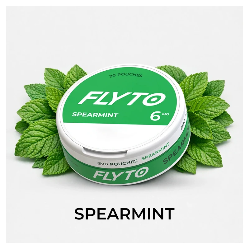 FLYTO Nicotine Pouches 6mg SPEARMINT