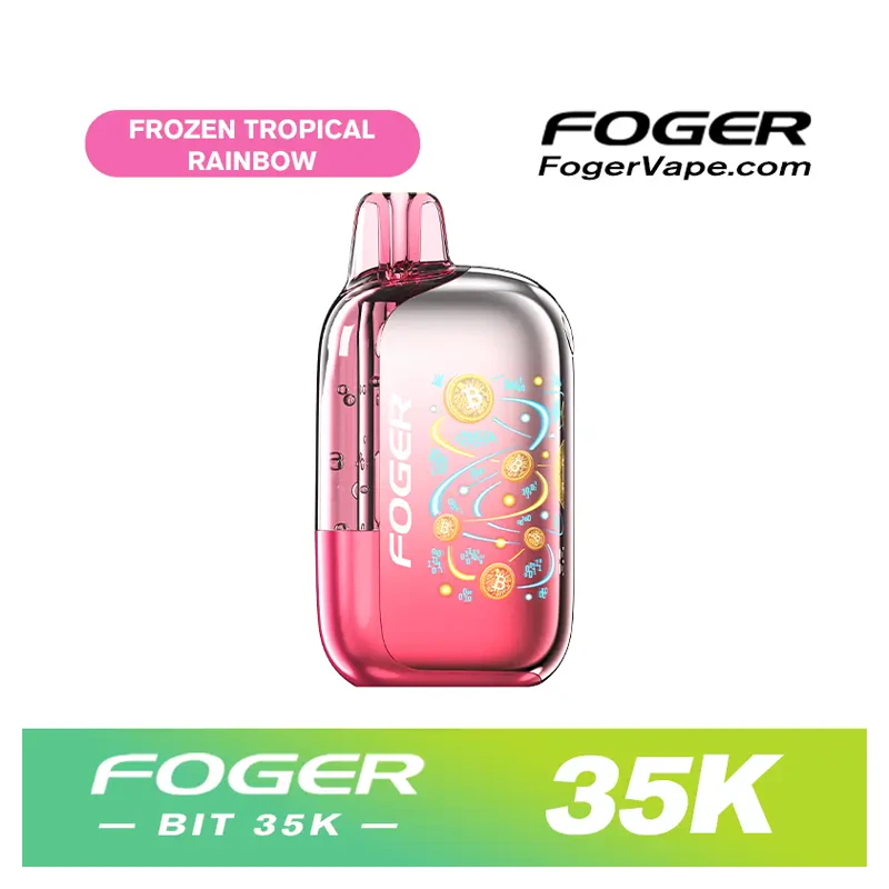 FOGER BIT 35K Disposable Vape 5% FROZEN TROPICAL RAINBOW