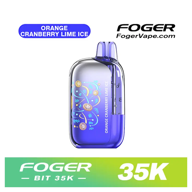 FOGER BIT 35K Disposable Vape 5% ORANGE CRANBERRY LIME ICE