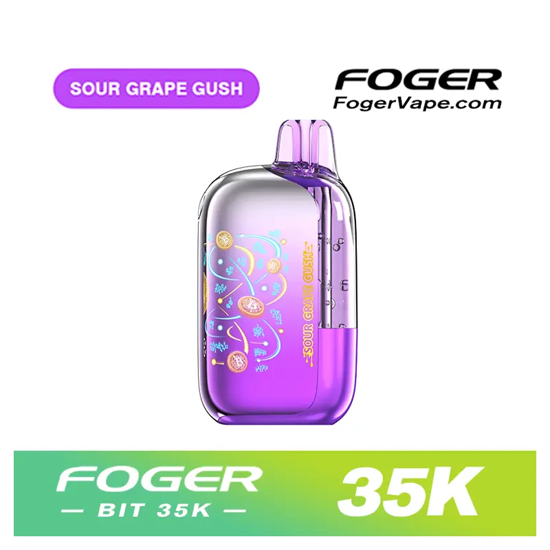 FOGER BIT 35K Disposable Vape 5% SOUR GRAPE GUSH