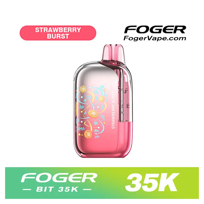 FOGER BIT 35K Disposable Vape 5% STRAWBERRY BURST