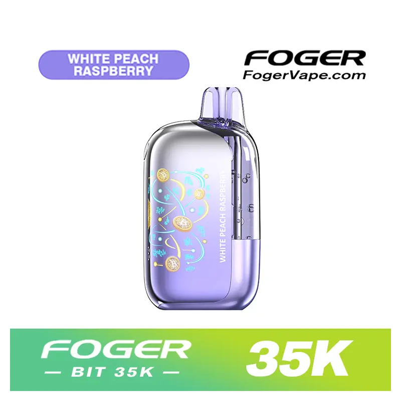 FOGER BIT 35K Disposable Vape 5% WHITE PEACH RASPBERRY