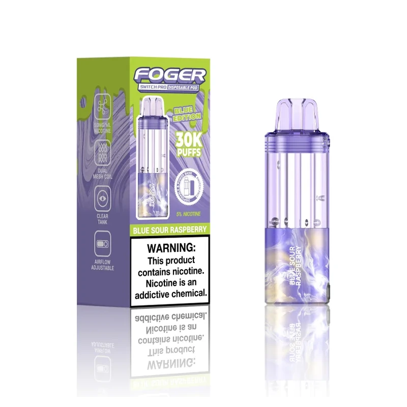 FOGER Switch Pro 30K Replacement Pod 5% 19ml BLUE SOUR RASPBERRY