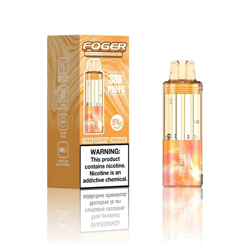 FOGER Switch Pro 30K Replacement Pod 5% 19ml LIME BERRY ORANGE