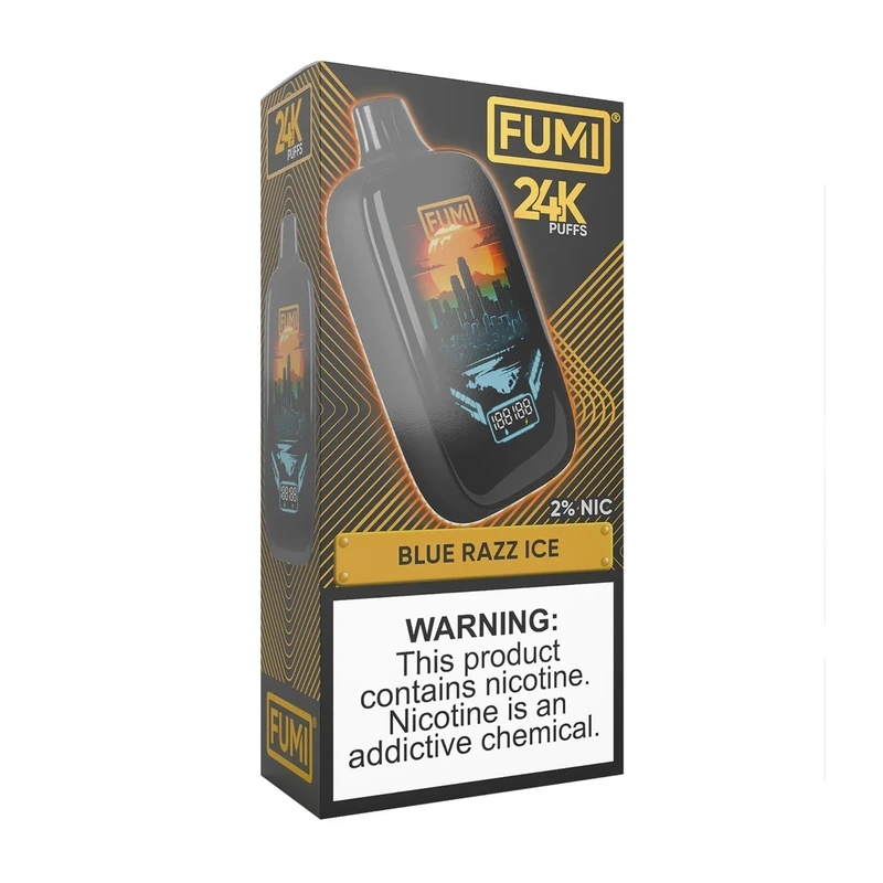 Fumi 24K Disposable Vape 0% / 2% / 5% 18ml BLUE RAZZ ICE