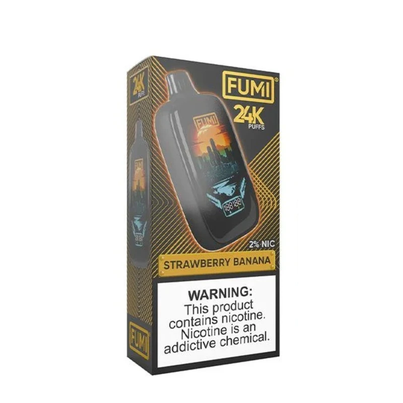 Fumi 24K Disposable Vape 0% / 2% / 5% 18ml STRAWBERRY BANANA