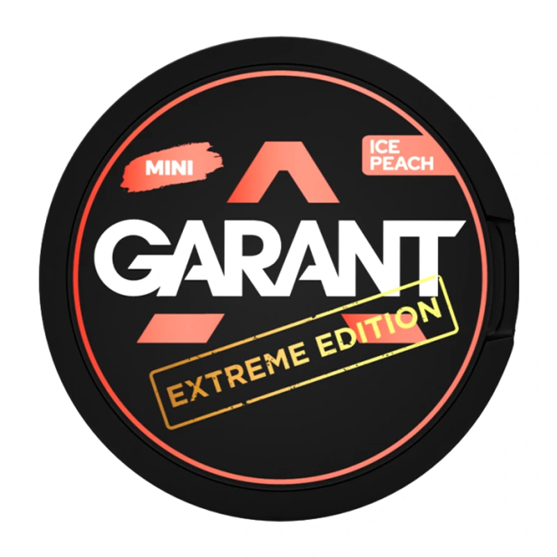 Garant Nicotine Pouches · 27 pouches EXTREME ICE PEACH MINI