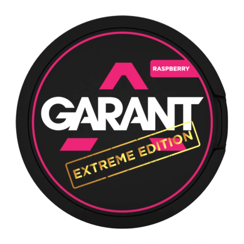 Garant Nicotine Pouches · 27 pouches RASPBERRY EXTREME