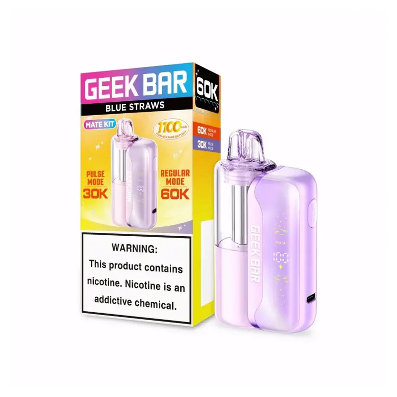 Geek Bar MATE 60K Prefilled Pod System 5% 15ml BLUE STRAWS
