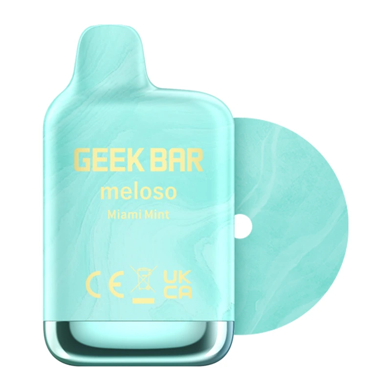 Geek Bar Meloso MINI 1500 Disposable Vape 5% 5ml MIAMI MINT