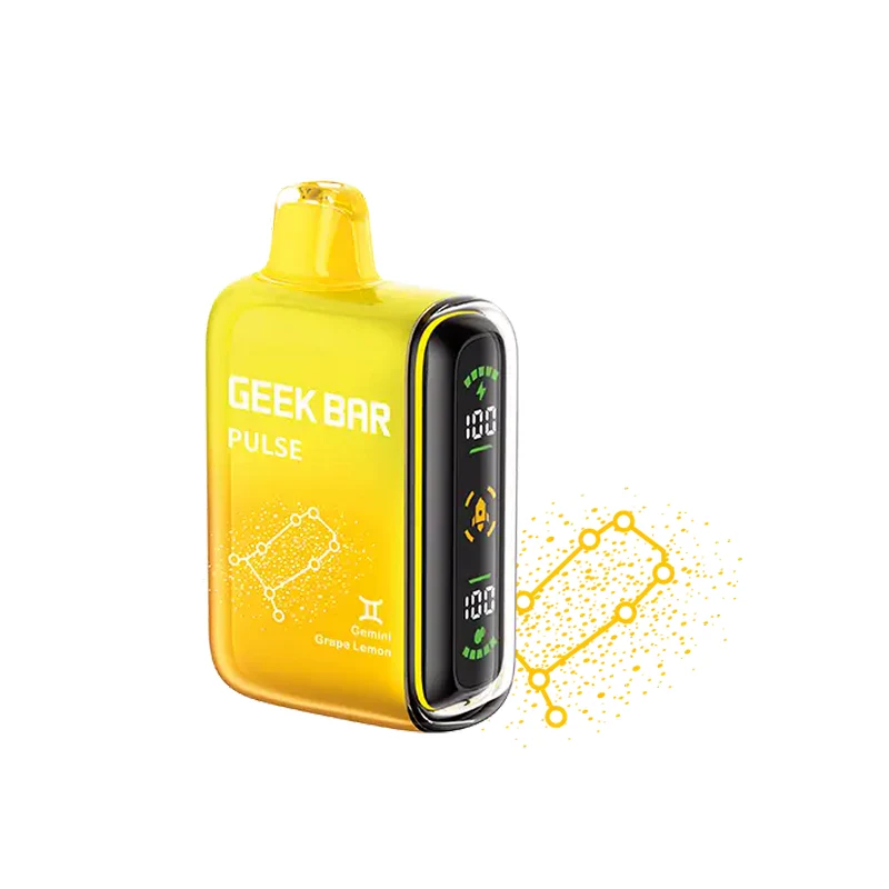 Geek Bar PULSE 15K 5% 16ml GRAPE LEMON (GEMINI)