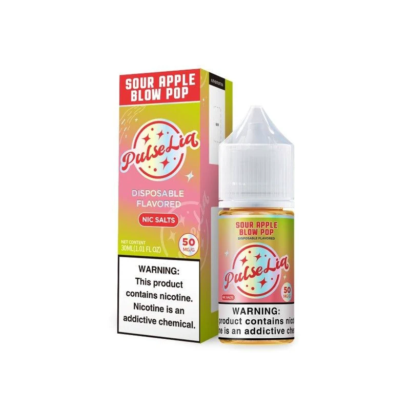 Geek Bar Pulse Liq Salt E-Liquid 30ml SOUR APPLE BLOW POP/BURST