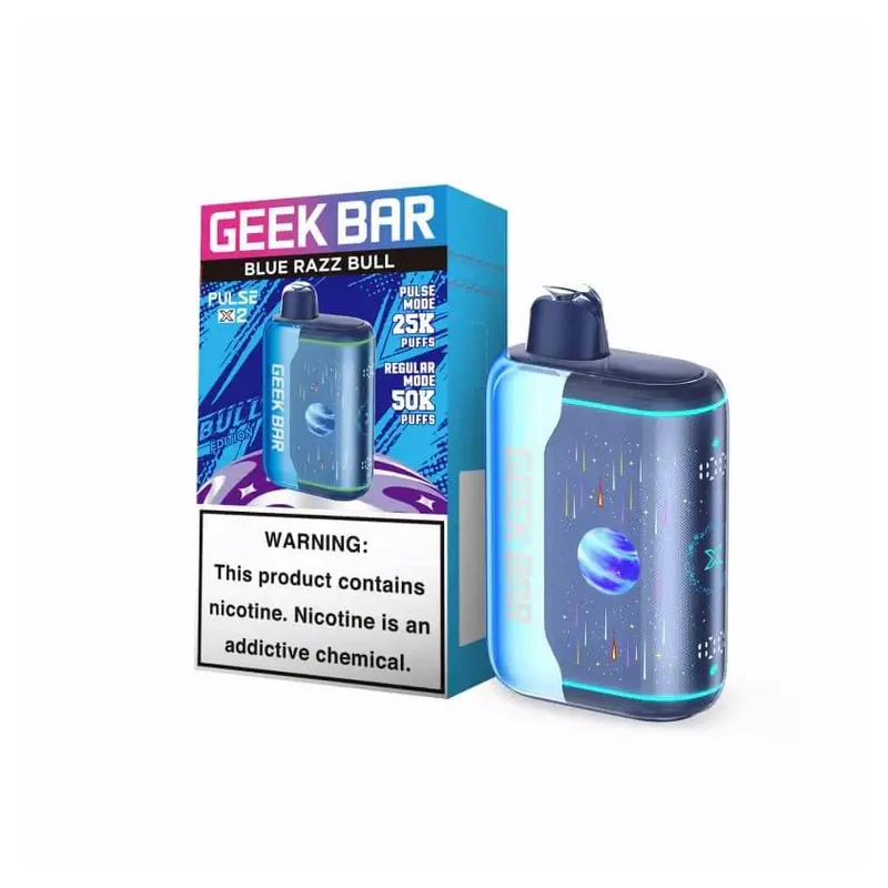 Geek Bar PULSE X 2 50K 5% BLUE RAZZ BULL