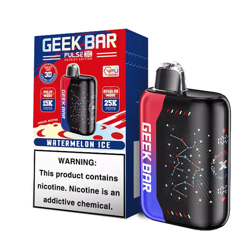 Geek Bar PULSE X 25K 5% 18ml WATERMELON ICE (PATRIOT EDITION)