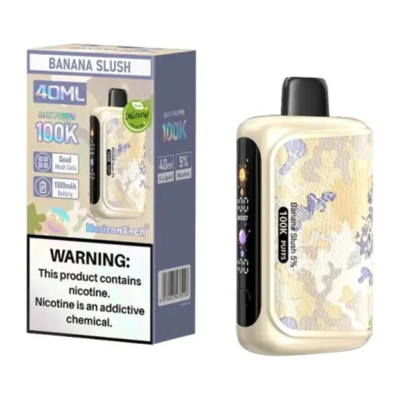 HorizonTech 100K Disposable Vape 5% 40ml BANANA SLUSH