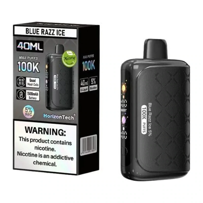 HorizonTech 100K Disposable Vape 5% 40ml BLUE RAZZ ICE