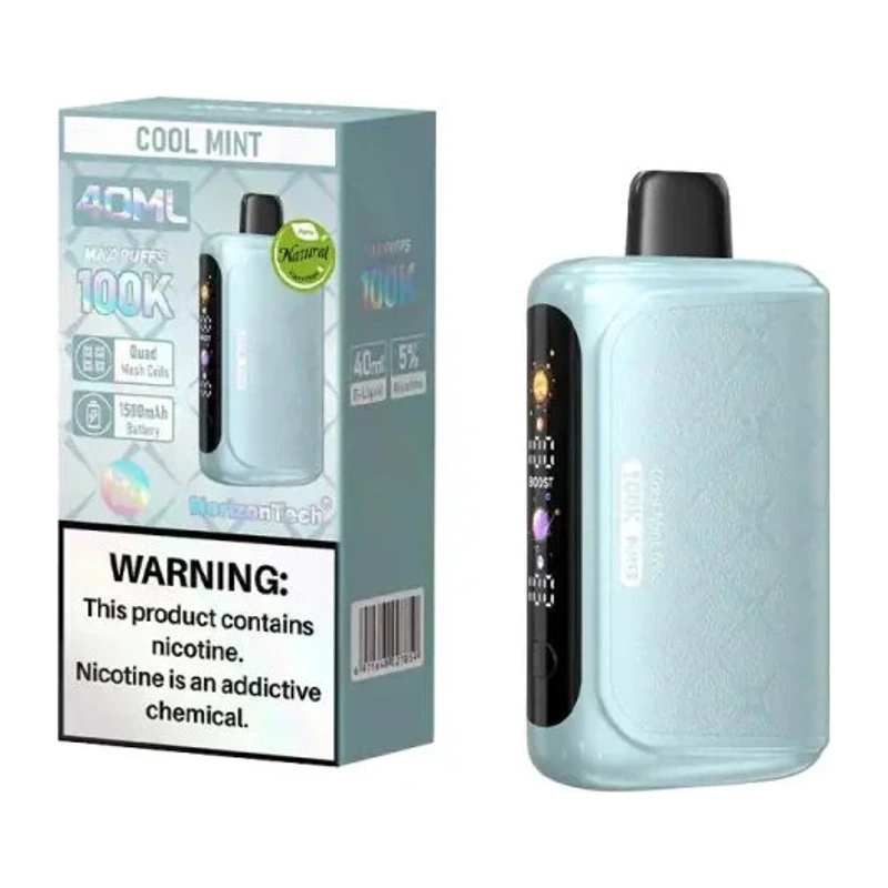HorizonTech 100K Disposable Vape 5% 40ml COOL MINT
