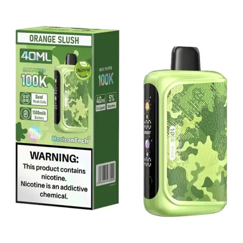 HorizonTech 100K Disposable Vape 5% 40ml ORANGE SLUSH