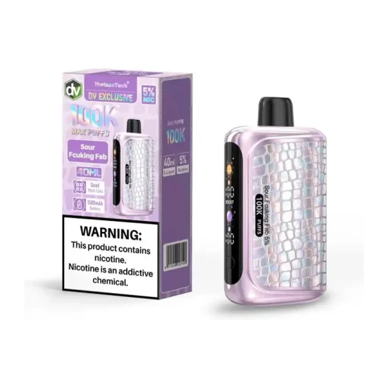 HorizonTech 100K Disposable Vape 5% 40ml SOUR FCUKING FAB
