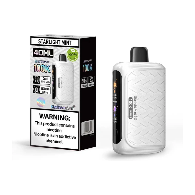 HorizonTech 100K Disposable Vape 5% 40ml STARLIGHT MINT