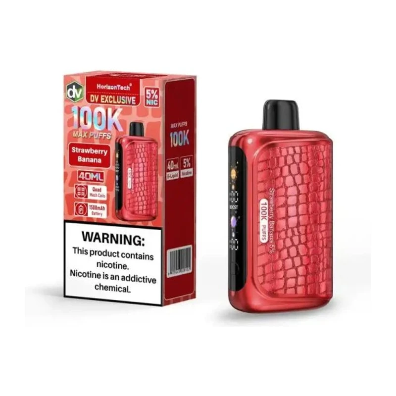 HorizonTech 100K Disposable Vape 5% 40ml STRAWBERRY BANANA