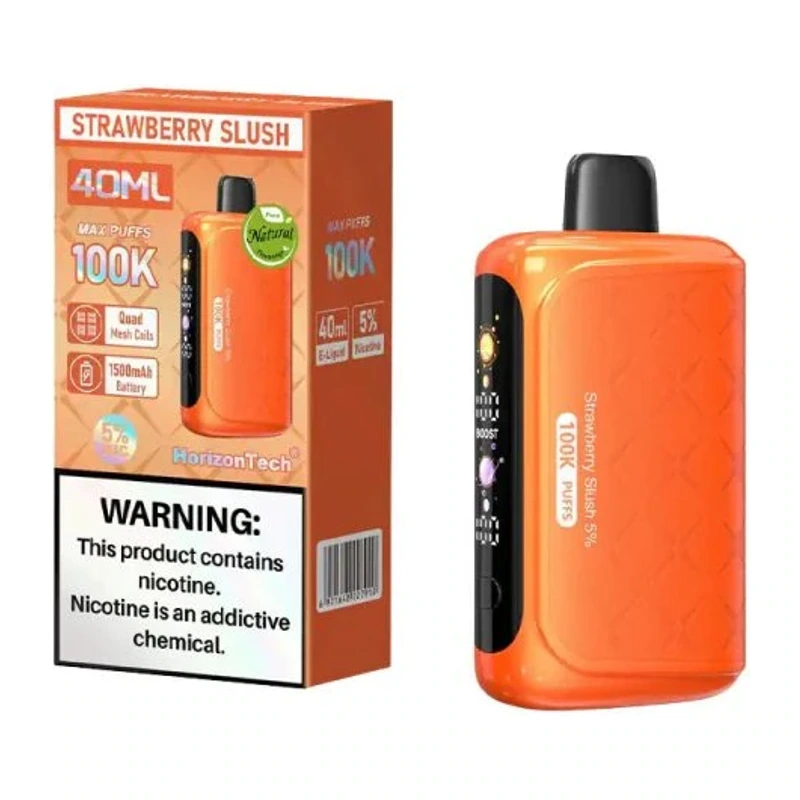 HorizonTech 100K Disposable Vape 5% 40ml STRAWBERRY SLUSH