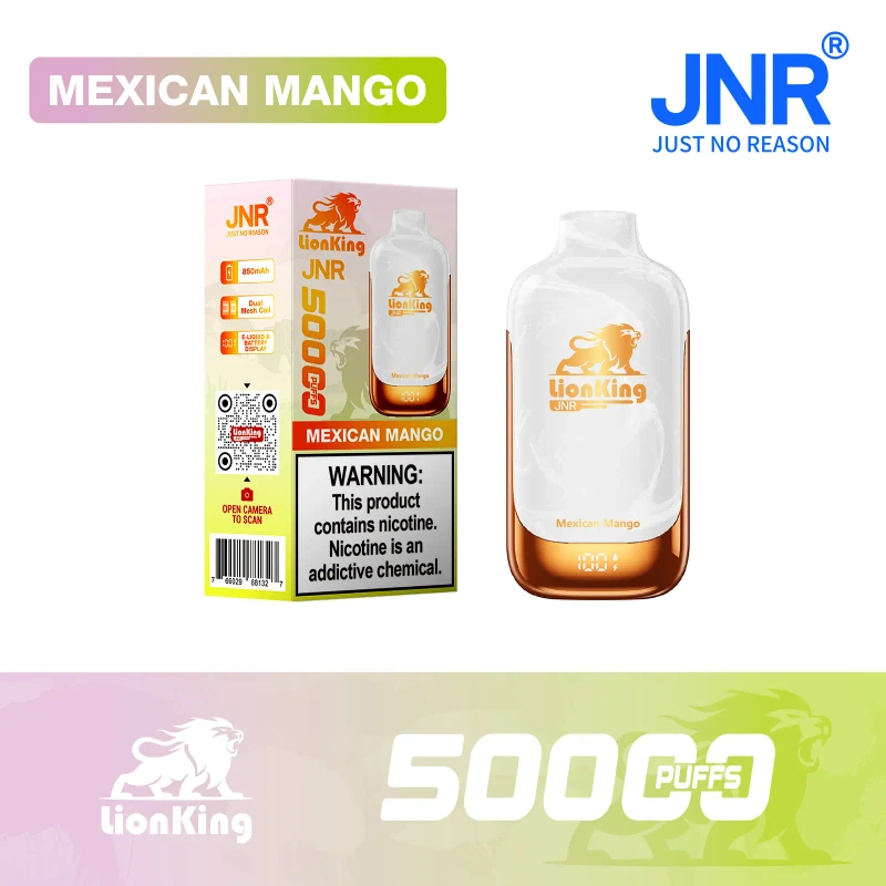 JNR Lion King 50K Disposable Vape 5% 42ml MEXICAN MANGO