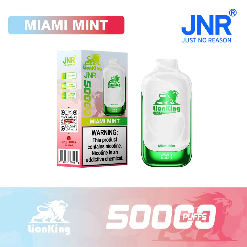 JNR Lion King 50K Disposable Vape 5% 42ml MIAMI MINT