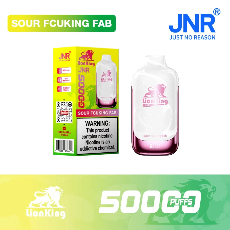 JNR Lion King 50K Disposable Vape 5% 42ml SOUR FCUKING FAB