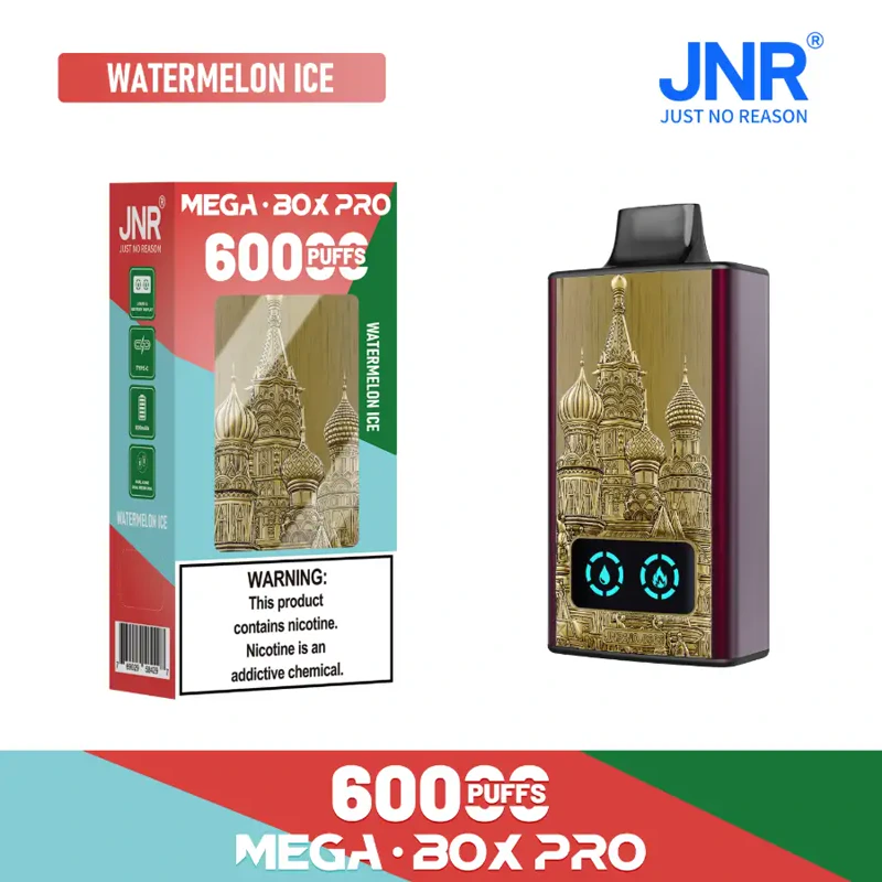 JNR Mega Box Pro 60K Disposable Vape 5% 32ml WATERMELON ICE