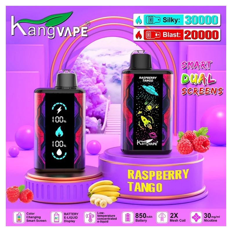 Kangvape 30K 3% 25ml Rechargeable Disposable Vape RASPBERRY TANGO