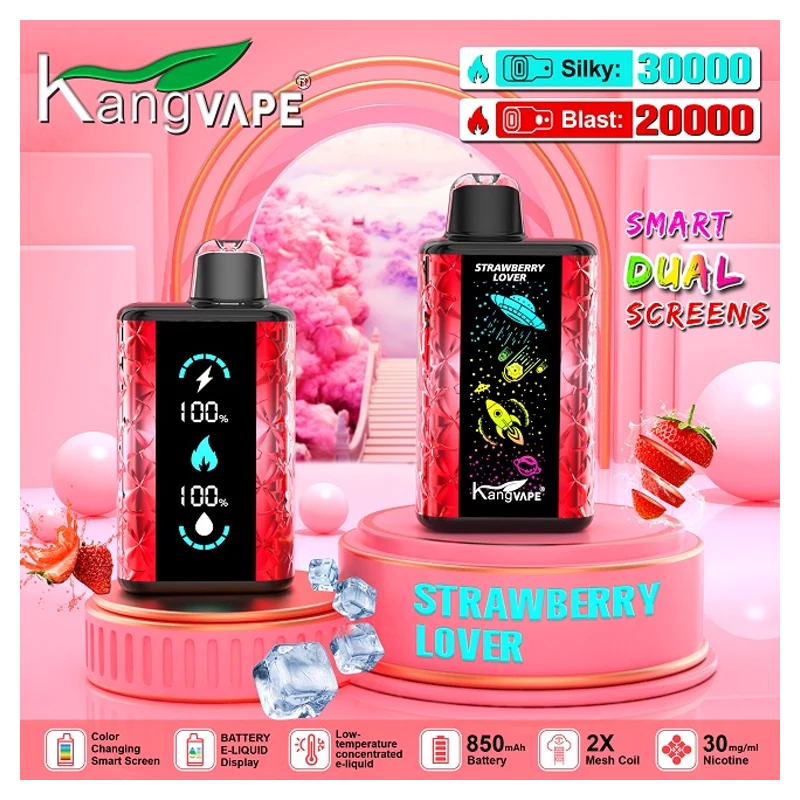 Kangvape 30K 3% 25ml Rechargeable Disposable Vape STRAWBERRY LOVER