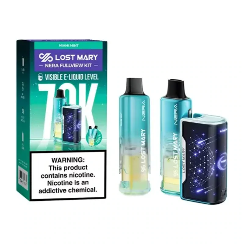 Lost Mary NERA Fullview 70K Kit 5% 24ml MIAMI MINT