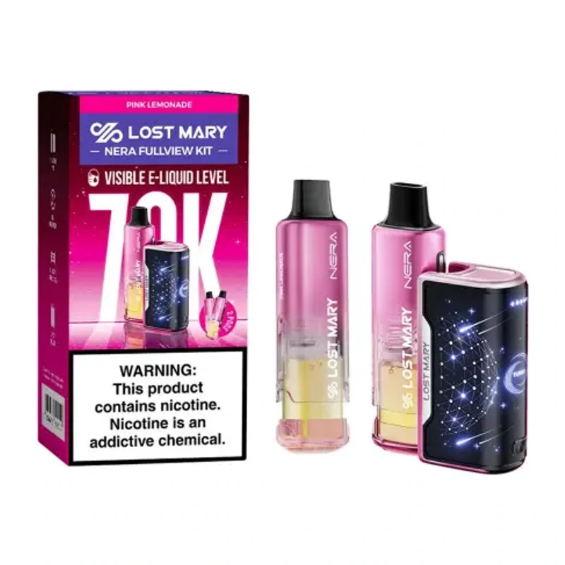 Lost Mary NERA Fullview 70K Kit 5% 24ml PINK LEMONADE