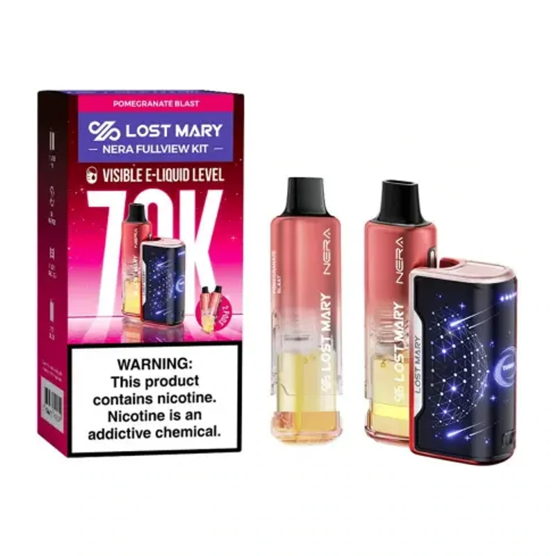 Lost Mary NERA Fullview 70K Kit 5% 24ml POMEGRANATE BLAST