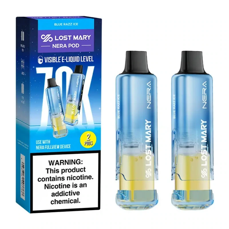 Lost Mary NERA Fullview 70K Replacement Pods 2-Pack 5% BLUE RAZZ ICE