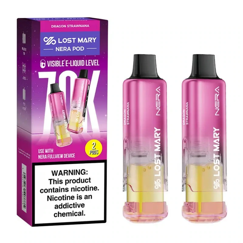 Lost Mary NERA Fullview 70K Replacement Pods 2-Pack 5% DRAGON STRAWNANA