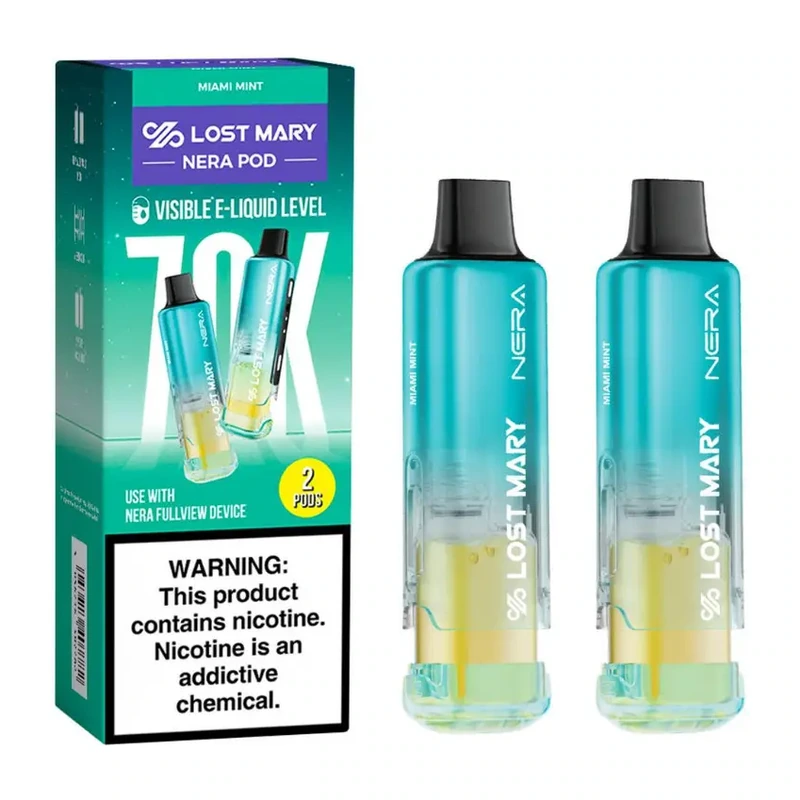 Lost Mary NERA Fullview 70K Replacement Pods 2-Pack 5% MIAMI MINT