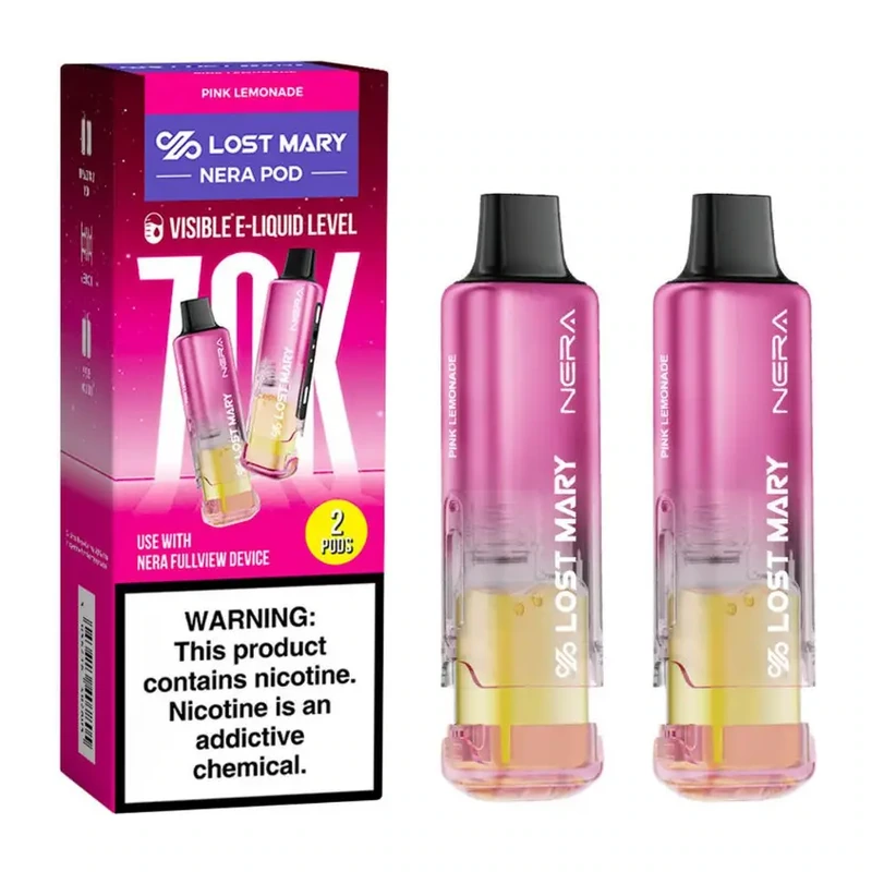 Lost Mary NERA Fullview 70K Replacement Pods 2-Pack 5% PINK LEMONADE