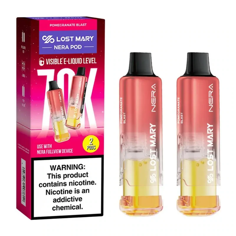 Lost Mary NERA Fullview 70K Replacement Pods 2-Pack 5% POMEGRANATE BLAST