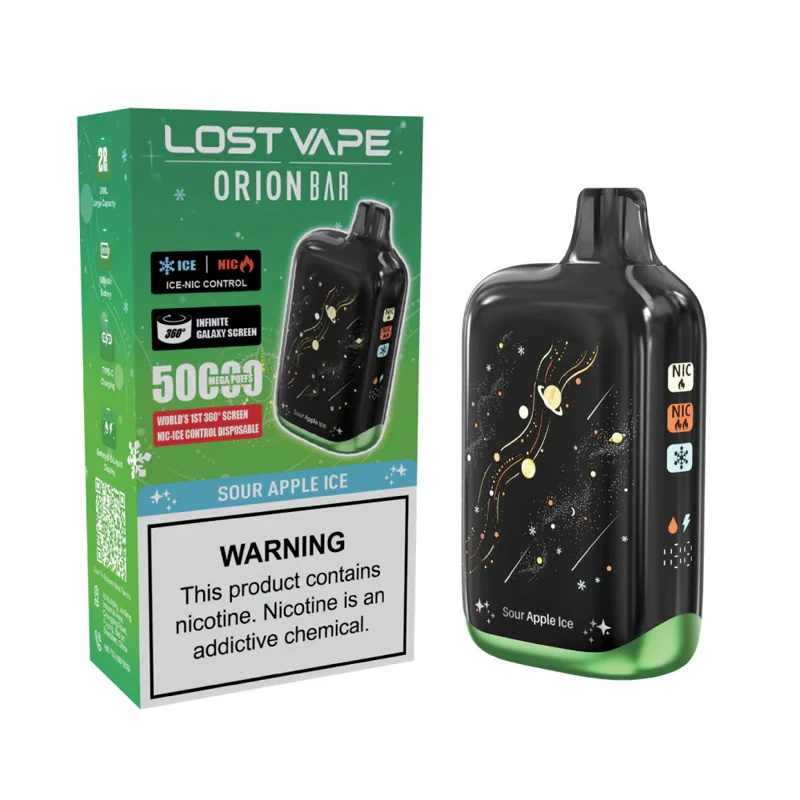 Lost Vape Orion Bar 50K 5% 28ml SOUR APPLE ICE