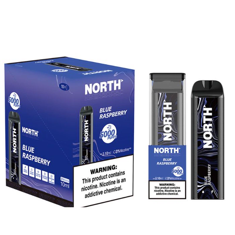 North Vape North 5000 Disposable Vape 3% / 5% 10ml BLUE RASPBERRY · 3%