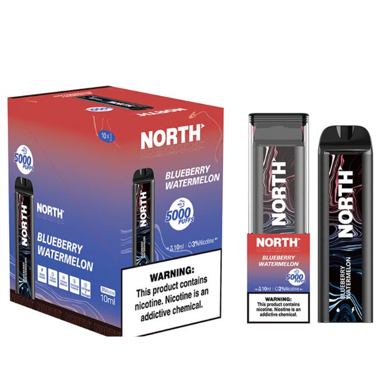 North Vape North 5000 Disposable Vape 3% / 5% 10ml BLUEBERRY WATERMELON · 3%