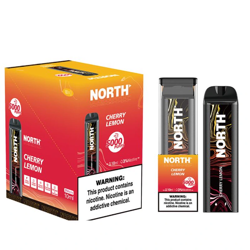North Vape North 5000 Disposable Vape 3% / 5% 10ml CHERRY LEMON · 3%