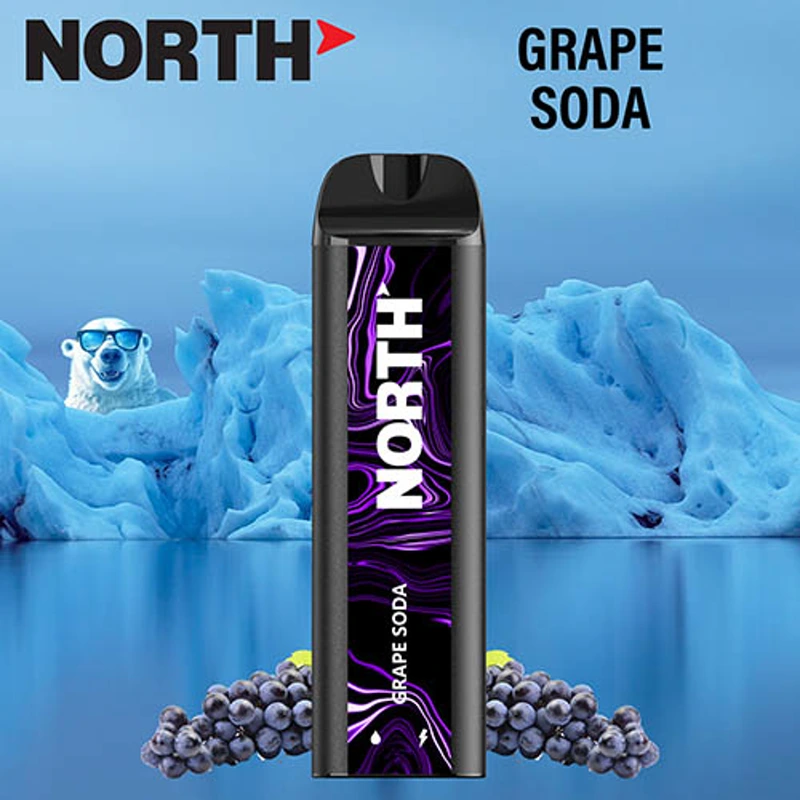 North Vape North 5000 Disposable Vape 3% / 5% 10ml GRAPE SODA · 5%