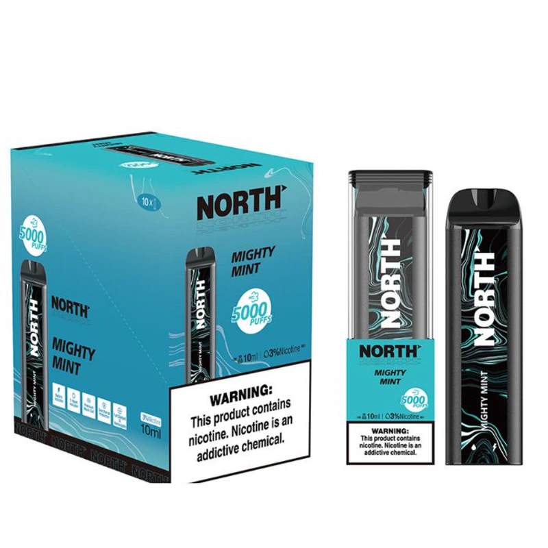 North Vape North 5000 Disposable Vape 3% / 5% 10ml MIGHTY MINT · 3%