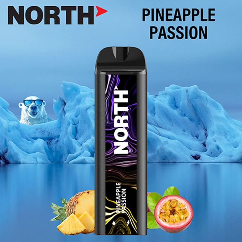 North Vape North 5000 Disposable Vape 3% / 5% 10ml PINEAPPLE PASSION · 5%