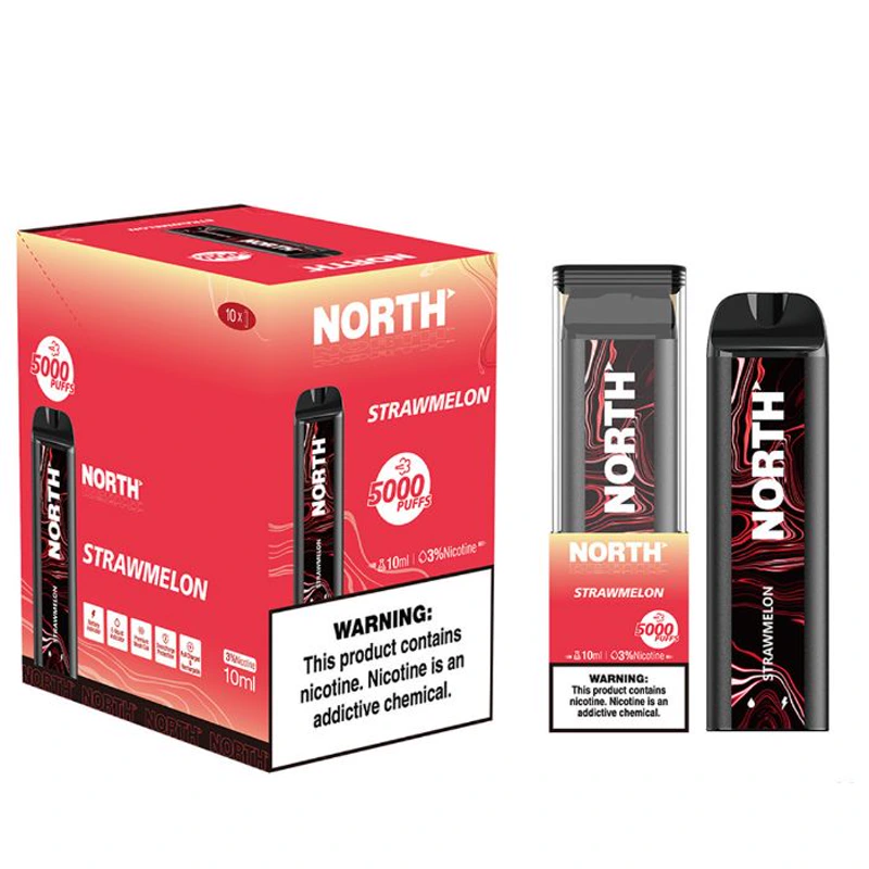 North Vape North 5000 Disposable Vape 3% / 5% 10ml STRAWMELON · 3%