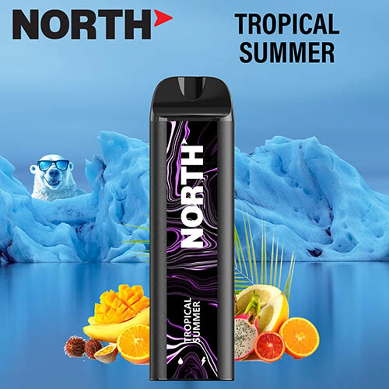 North Vape North 5000 Disposable Vape 3% / 5% 10ml TROPICAL SUMMER · 5%