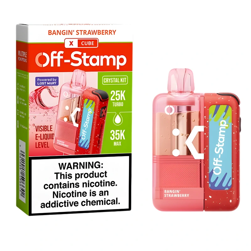 Off-Stamp X-Cube Crystal Kit 35K 5% 18ml BANGIN' STRAWBERRY